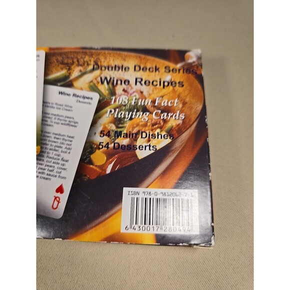Wine Recipes Playing Cards Dual Deck Includes 108 Wine Recipes Fun 082402 - Picture 4 of 7